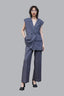 Front of Grey Win Sleeless Blazer for women, from CAOSTU, The Viet Concept