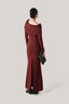 Red Lurex Tweed Mermaid Maxi Dress from LECIA  at The Viet Concept 2