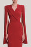 Crimson Red Irvine Maxi Dress for women, from JENNY K TRAN, The Viet Concept 3