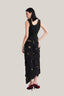 Back of Black Cut-Out Layer Top, Black Cut-Out Layer Midi Skirt for women, from MUST HAVE, The Viet Concept1