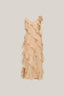 Close on Beige Chiffon Ruffle Midi Dress for women, from MUST HAVE, The Viet Concept1