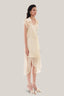 Side of Beige Minimal Shirt-Dress for women, from MUST HAVE, The Viet Concept