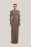 Gold Shimmer Corset Midi Dress for women, from MUST HAVE, The Viet Concept 