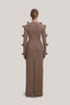 Gold Shimmer Corset Midi Dress for women, from MUST HAVE, The Viet Concept 1