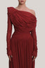 Red One Shoulder Midi Dress for women, from MUST HAVE, The Viet Concept 3