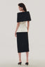 Back of Monochrome Off-shoulder Cut-out Blazer and Monochrome Pencil Cut-out Midi Skirt  for women, from MUST HAVE, The Viet Concept1 