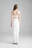 Back of AlUla White Midi Dress for women, from XITA, The Viet Concept