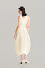 Back of Cream Cut-Out Layer Top, Cream Wavy Patched Midi Skirt for women, from MUST HAVE, The Viet Concept