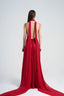 Back of Layla dress, Red Maxi Dress and Bodysuit, from CAOSTU, The Viet Concept