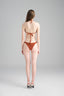 Back of Morocco Handmade Crochet Red Brown Bikini Bottom for women, from XITA, The Viet Concept