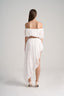 Back of White Off Shoulder Croptop and Midi Dress in Wench, from POEM, The Viet Concept