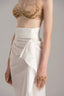 Close of Amafi White Dress with Brallette and Skirt for women, from POEM, The Viet Cocnept