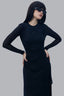 Close of Black Multi-layer Hug Dress for women, from CAOSTU, The Viet Concept