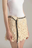 Detail of Miami Seashell Embroidered Lace A Line Mini Skirt for women, from LASSY, The Viet Concept 