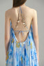 Close of Nha Trang Blue Ocean Maxi Dress for women, from XITA, The Viet Concept