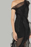 Close of One-shoulder Black Sheer Dress for women, from MUST HAVE, The Viet Concept