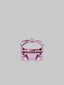 Close of Pink Metallic Crossbody with Metal Lock Mini Giong Bag   for women, from LUU VIETANH, The Viet Concept