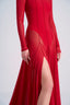 Close of Stella dress, Red Maxi Dress and Bodysuit, from CAOSTU, The Viet Concept