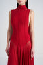 Close of Layla dress, Red Maxi Dress and Bodysuit, from CAOSTU, The Viet Concept