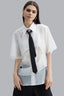 Close of Black Coolest Tie for women, from CAOSTU, The Viet Concept