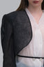 Detail of Monochrome 2-Piece Black Drapped Blazer & Shirt, Black Floral Belt for women, from MUST HAVE, The Viet concept