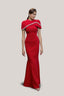 Red Grimby Maxi Dress from JEENY K TRAN at The Viet Concept 