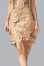 Front of Sand Floral Mini Skirt for women, from MUST HAVE, The Viet Concept