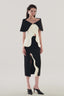 Front of Monochrome Off-shoulder Cut-out Blazer and Monochrome Pencil Cut-out Midi Skirt  for women, from MUST HAVE, The Viet Concept1 