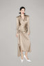 Front of Bronze Satin Long Sleeve Midi Dress for women, from MUST HAVE, The Viet Concept