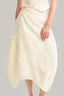 Detail of Cream Wavy Patched Midi Skirt for women, form MUAST HAVE, The Viet Concept