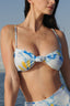 Detail of Ha Long Bay Blue Ocean Bikini Top for women, from XITA, The Viet Concept