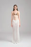 Front of Maldives Lace Jersey Midi Skirt With Lace Jersey Underpants in white for women, from LASSY, The Viet Concept