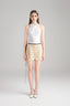 Front of Miami Seashell Embroidered Lace A Line Mini Skirt for women, from LASSY, The Viet Concept 