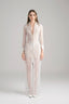 Front of Milan Beige Maxi Dress for women, from POEM, The Viet Concept