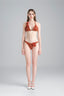 Front of Morocco Handmade Crochet Red Brown Bikini Bottom for women, from XITA, The Viet Concept