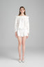 Front of Seychelles White Flora Mini Dress for women, from XITA, The Viet Concept 