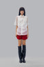 Front of White Multi-layer Shirt for women, from CAOSTU, The Viet Concept 