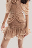 Sepia Drap Flared Mini Skirt from THUNN at The Viet Concept 1