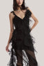 Black Ruffle Summer Midi Dress from MUST HAVE at The Viet Concept 2