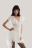 White Ruffle Short Dress from MUST HAVE at The Viet Concept 2