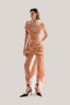 Caramel Draped Mullet Dress from MUST HAVE at The Viet Concept 