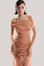 Caramel Draped Mullet Dress from MUST HAVE at The Viet Concept 2