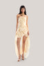 Cream Cape Short Dress from MUST HAVE at The Viet Concept 