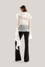 White Ruffle Asymmetric Shirt from MUST HAVE at The Viet Concept 1