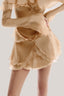 Beige Leaf Mini Dress from MUST HAVE at The Viet Concept 3