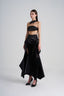 Side of Black Spendid Cut Dress, Silver Ring Tube Dress Belt, from CAOSTU, The Viet Concept