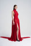 Side of Layla dress, Red Maxi Dress and Bodysuit, from CAOSTU, The Viet Concept