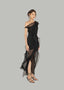 Side of One-shoulder Black Sheer Dress for women, from MUST HAVE, The Viet Concept