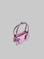 Side of Pink Metallic Crossbody with Metal Lock Mini Giong Bag   for women, from LUU VIETANH, The Viet Concept(1).jpg