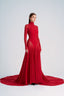 Side of Stella dress, Red Maxi Dress and Bodysuit, from CAOSTU, The Viet Concept